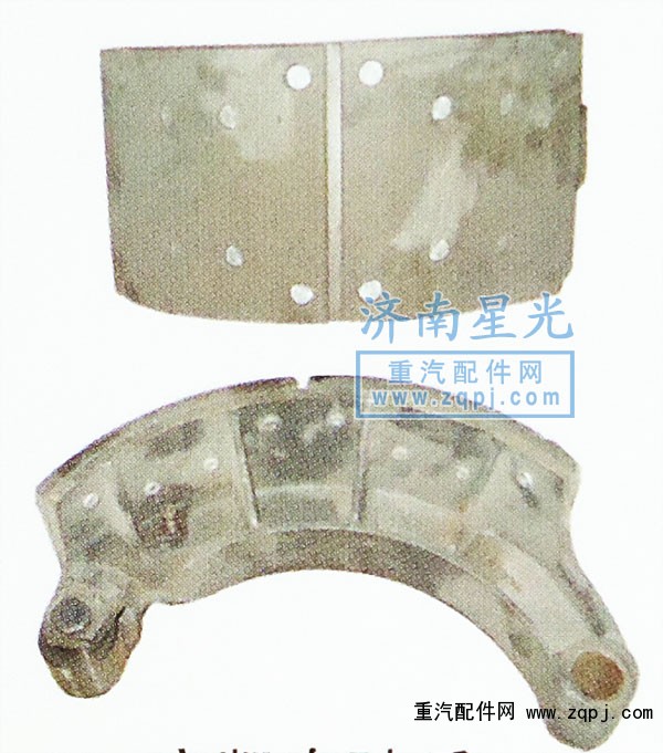 ,安凱奔馳后制動(dòng)蹄總成,濟(jì)南星光汽車配件銷售中心