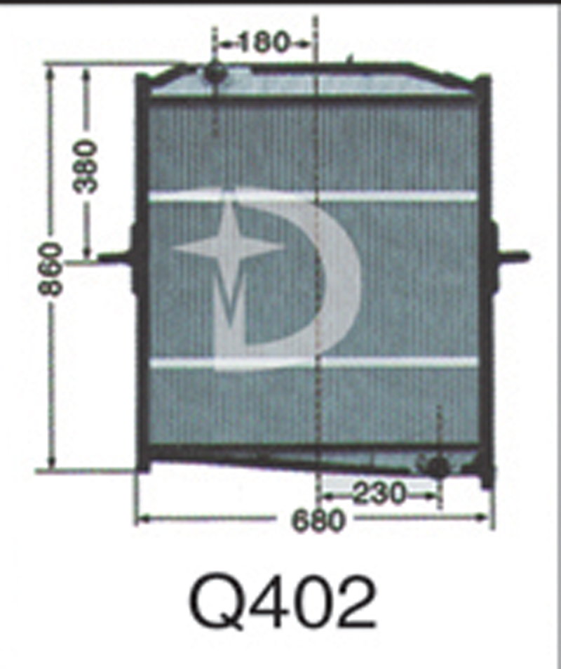 Q402,散熱器,濟南鼎鑫汽車散熱器有限公司