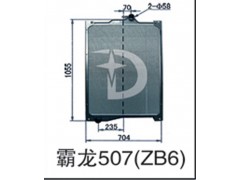 霸龍507（ZB6）,散熱器,濟(jì)南鼎鑫汽車散熱器有限公司