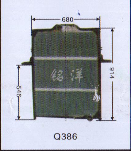 ,水箱  Q386,濟(jì)南銘洋汽車散熱器有限公司