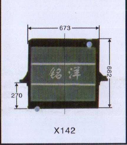 ,水箱  X142,濟(jì)南銘洋汽車散熱器有限公司