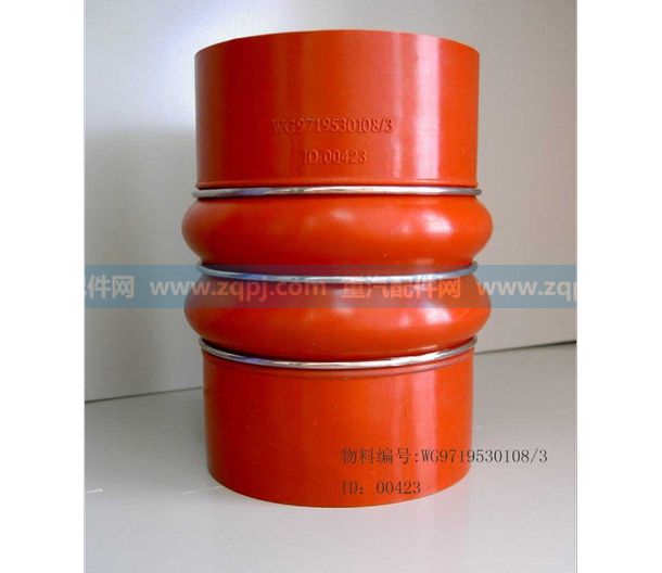 WG9719530108,中冷器出氣膠管,濟(jì)南博通重汽備件庫(kù)