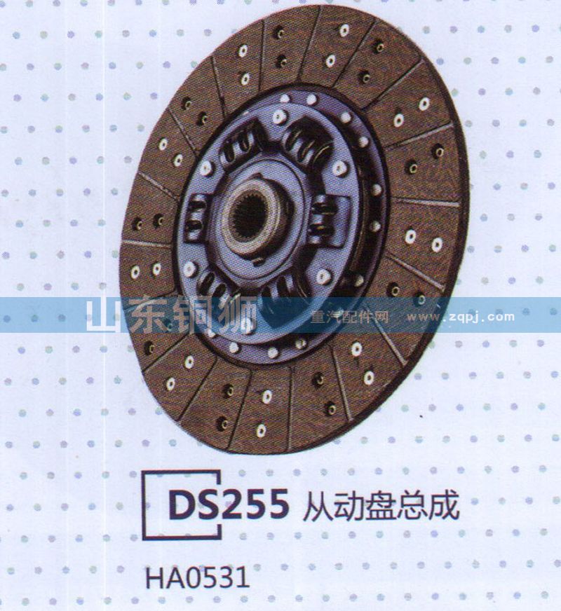 HA0531,DS255從動(dòng)盤總成,山東銅獅汽車零部件有限公司