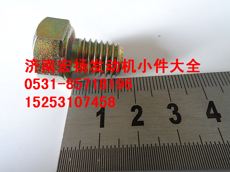 612600110961,12*15隔熱罩螺栓,濟南耀順汽車配件有限公司（重汽、濰柴發(fā)動機小件專賣）