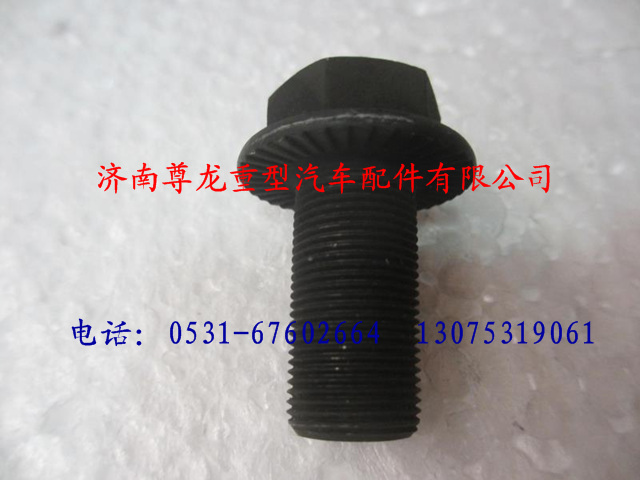 81.90490.0331,陜汽漢德車橋 六角法蘭面承面帶齒螺栓,濟南尊龍(原天盛)陜汽配件銷售有限公司