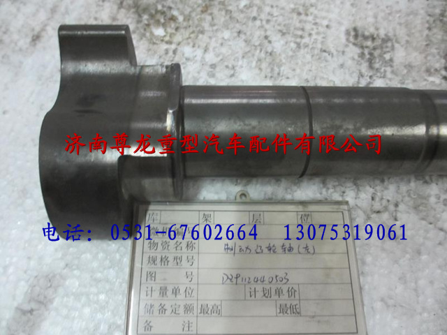 DZ9112440503,汽漢德車橋制動(dòng)凸輪軸（左）,濟(jì)南尊龍(原天盛)陜汽配件銷售有限公司