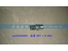 WG2229250009,直通(NPT 1、8-8X6),濟(jì)南信興汽車(chē)配件貿(mào)易有限公司