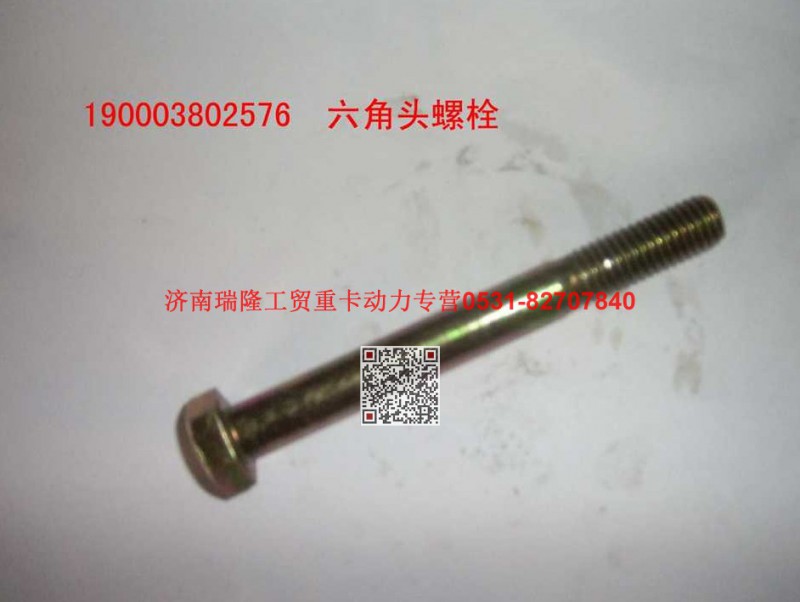 90003802576,六角頭螺栓,濟(jì)南瑞隆工貿(mào)重卡動(dòng)力專營