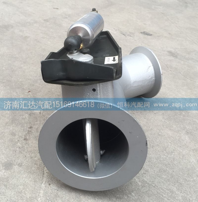 WG9125542806,排氣管總成，排氣制動(dòng)蝶閥總成,濟(jì)南匯達(dá)汽配銷售中心