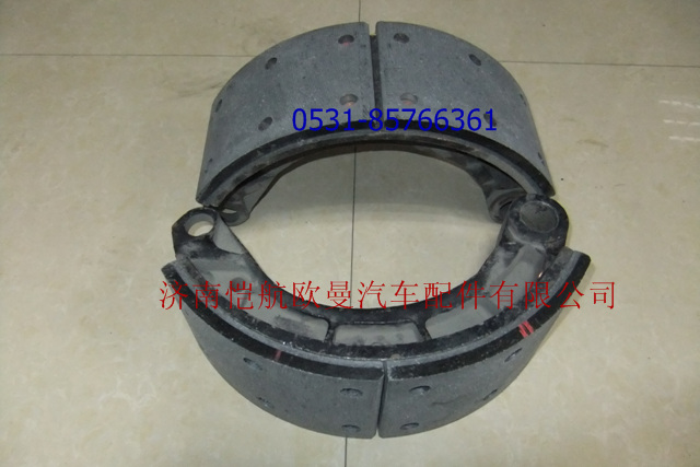 3501N-085,三環(huán)前橋制動蹄,濟(jì)南愷航歐曼汽車配件有限公司