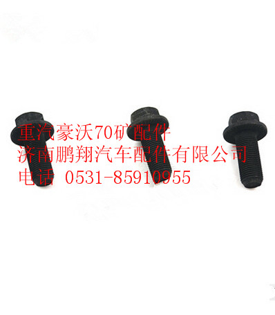 AZ9970320023,重汽豪沃70礦六角法蘭面承面帶齒螺栓,濟(jì)南鵬翔汽車(chē)配件有限公司