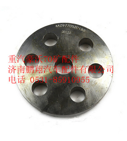 AZ9770520188,重汽豪沃70礦山霸王軸承壓塊,濟南鵬翔汽車配件有限公司
