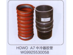 WG9925530058,豪沃A7中冷器膠管,濟(jì)南泉信汽配