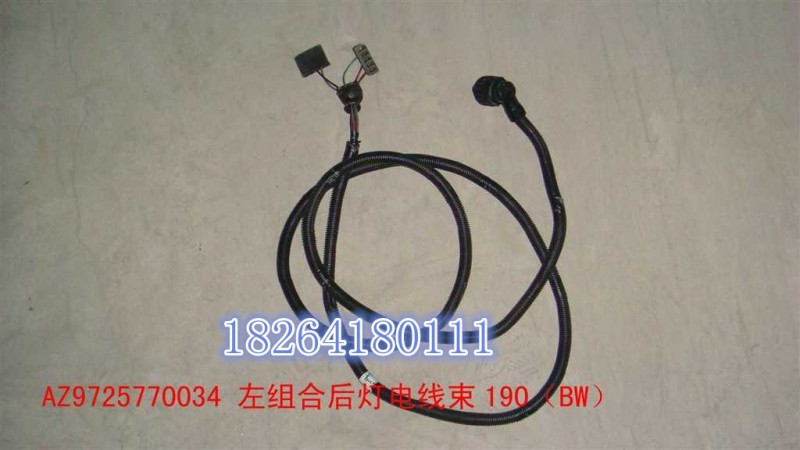 AZ9725770034,左組合后燈電線束190（BW）,濟南百思特駕駛室車身焊接廠