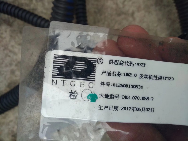 612600190534,發(fā)動機線束,北京遠大歐曼汽車配件有限公司