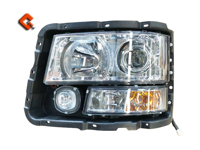 DZ93189723050,left headlamp（Electrically controlled）,濟(jì)南向前汽車配件有限公司