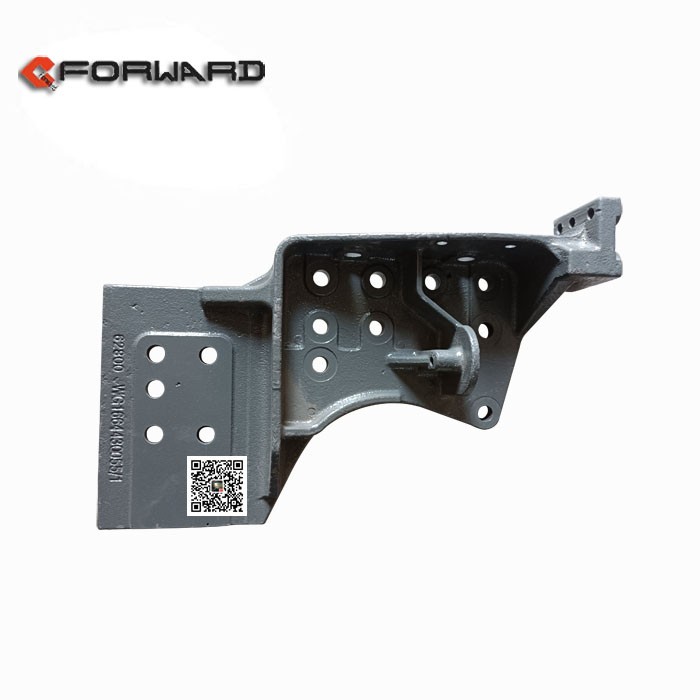 WG1664430055,Front hanging left lower bracket,濟南向前汽車配件有限公司