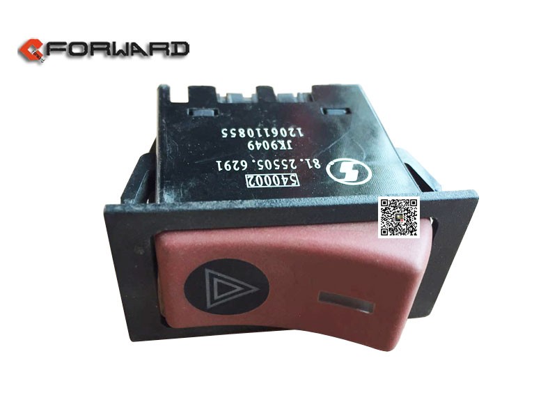 81.25505.6291,Emergency alarm warping plate switch,濟南向前汽車配件有限公司