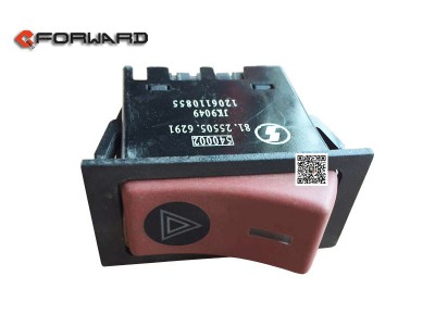 81.25505.6291,Emergency alarm warping plate switch,濟南向前汽車配件有限公司