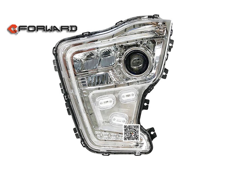 DZ9X259810127,Left headlamp (LED),濟南向前汽車配件有限公司