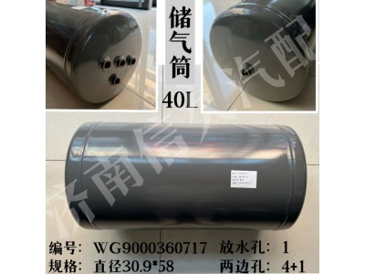 WG9000360717,儲(chǔ)氣筒總成Φ309/40L,濟(jì)南信久汽配銷(xiāo)售中心
