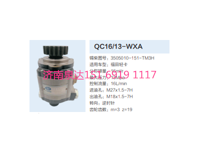 QC16/13-WXA,動(dòng)力轉(zhuǎn)向齒輪泵,濟(jì)南泉達(dá)汽配有限公司