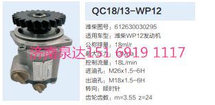 612630030295,轉向助力泵,濟南泉達汽配有限公司