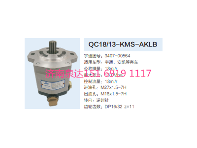 3407-00564,動(dòng)力轉(zhuǎn)向齒輪泵,濟(jì)南泉達(dá)汽配有限公司