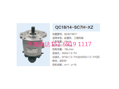 QC18/14-SC7H-XZ,動力轉向齒輪泵,濟南泉達汽配有限公司