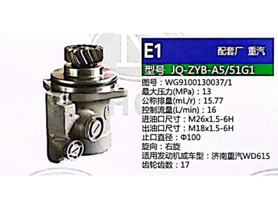 WG9100130037,轉向助力泵,濟南泉達汽配有限公司
