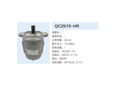 QC25/15-HR,轉(zhuǎn)向助力泵,濟(jì)南泉達(dá)汽配有限公司