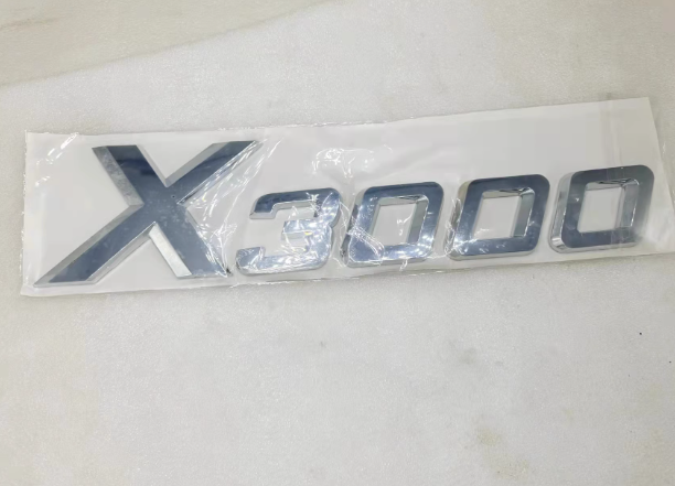 適配陜汽德龍鍍鉻字標(biāo)新M3000德龍X3000面板數(shù)字貼標(biāo)識鍍鉻金字/