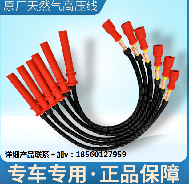 適用于陜汽德龍F3000 M3000天然氣發(fā)動機LNG火花塞高壓線點火線/