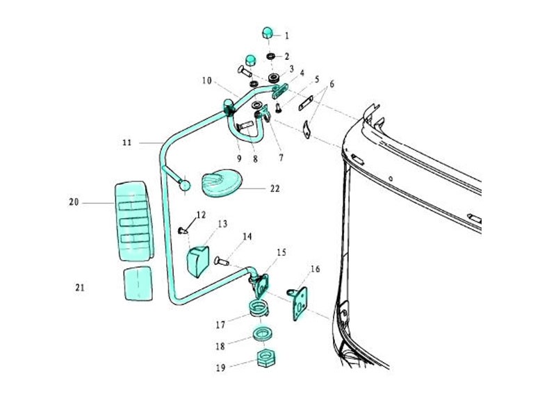 DZ13241770040,Rearview mirror assembly,濟南向前汽車配件有限公司