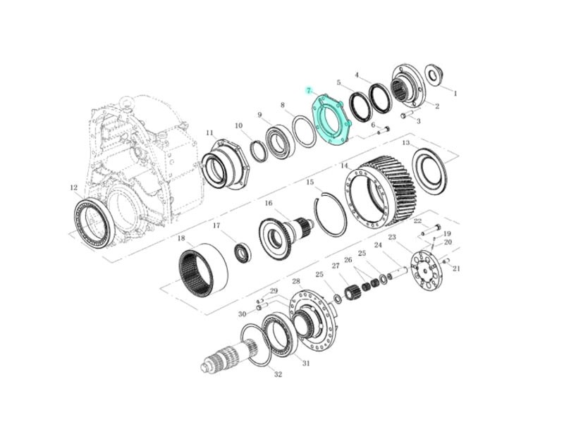 L9030147X0,Rear output housing,濟南向前汽車配件有限公司