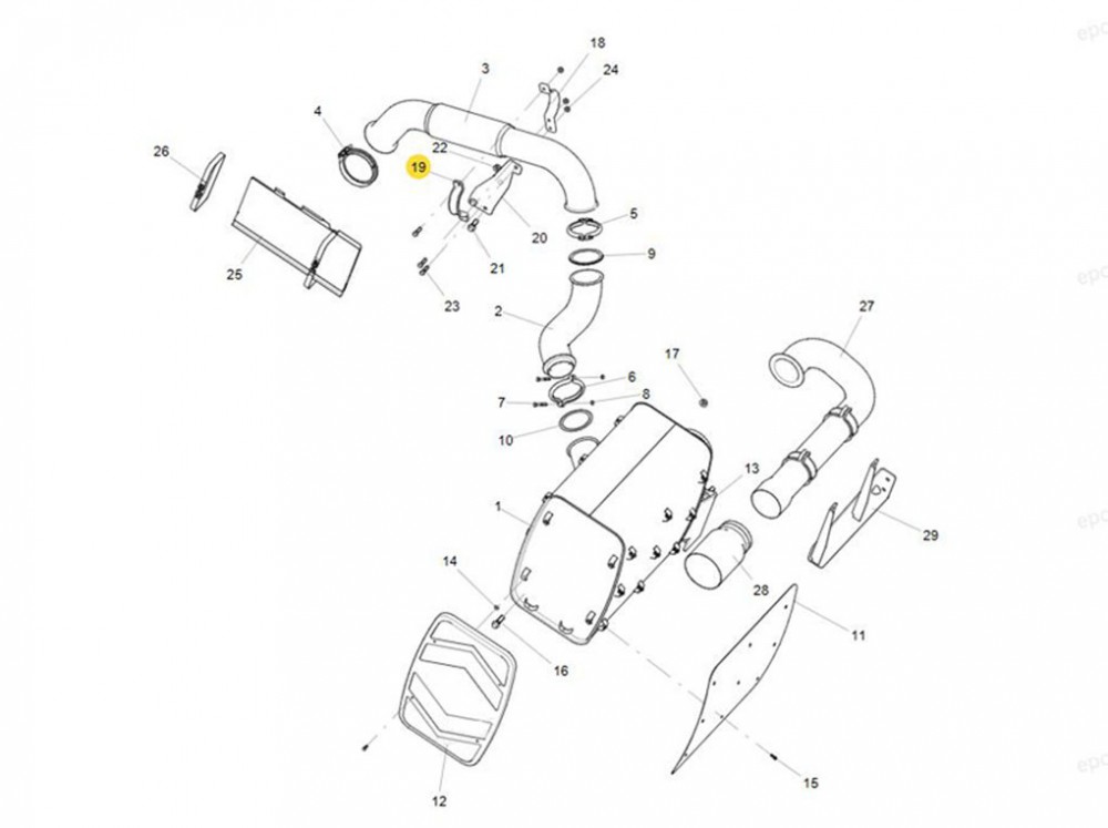 712W97420-0012  金屬軟管卡箍,Metal hose clamp,濟(jì)南向前汽車配件有限公司