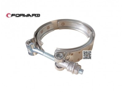 202V97455-0076 V型卡箍,V-type clamp Φ77,濟(jì)南向前汽車配件有限公司