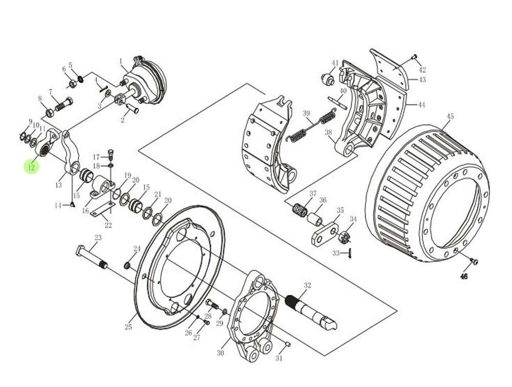 188000440020  調整臂（左）,Adjusting arm (left),濟南向前汽車配件有限公司