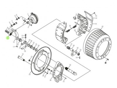 188000440020  調整臂（左）,Adjusting arm (left),濟南向前汽車配件有限公司