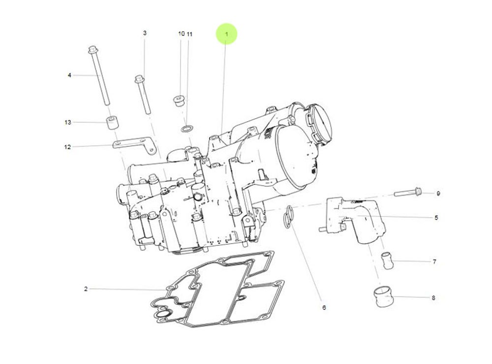 201V05000-7043   機(jī)油模塊總成,Oil module assembly,濟(jì)南向前汽車(chē)配件有限公司