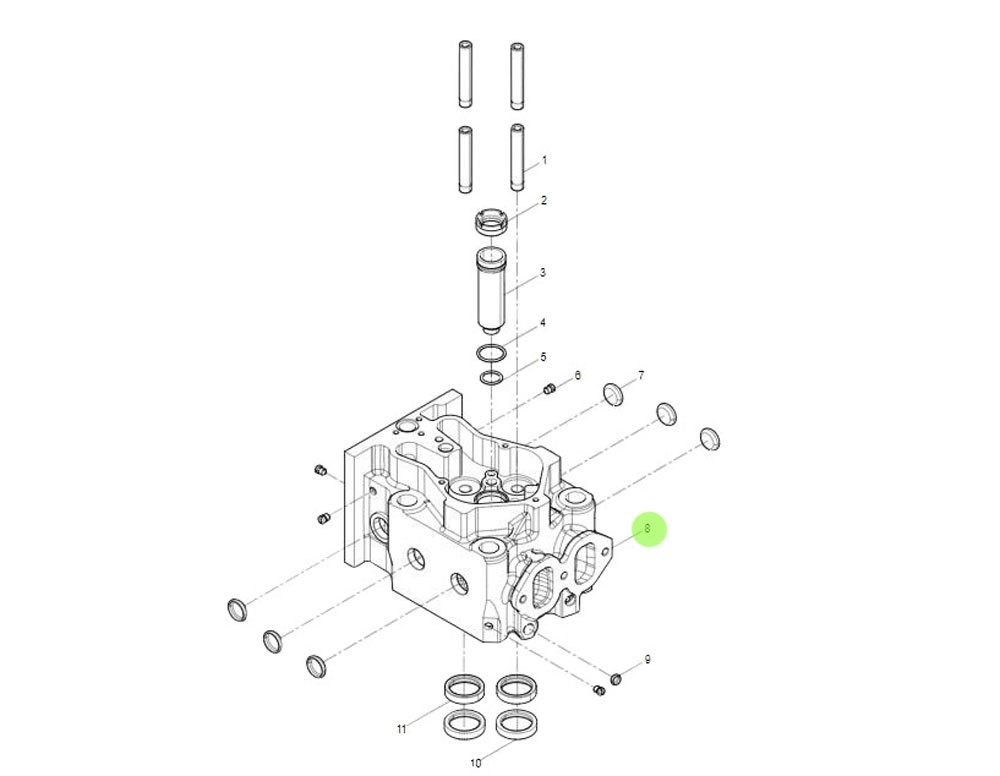 1002280229   氣缸蓋,Cylinder head,濟(jì)南向前汽車(chē)配件有限公司