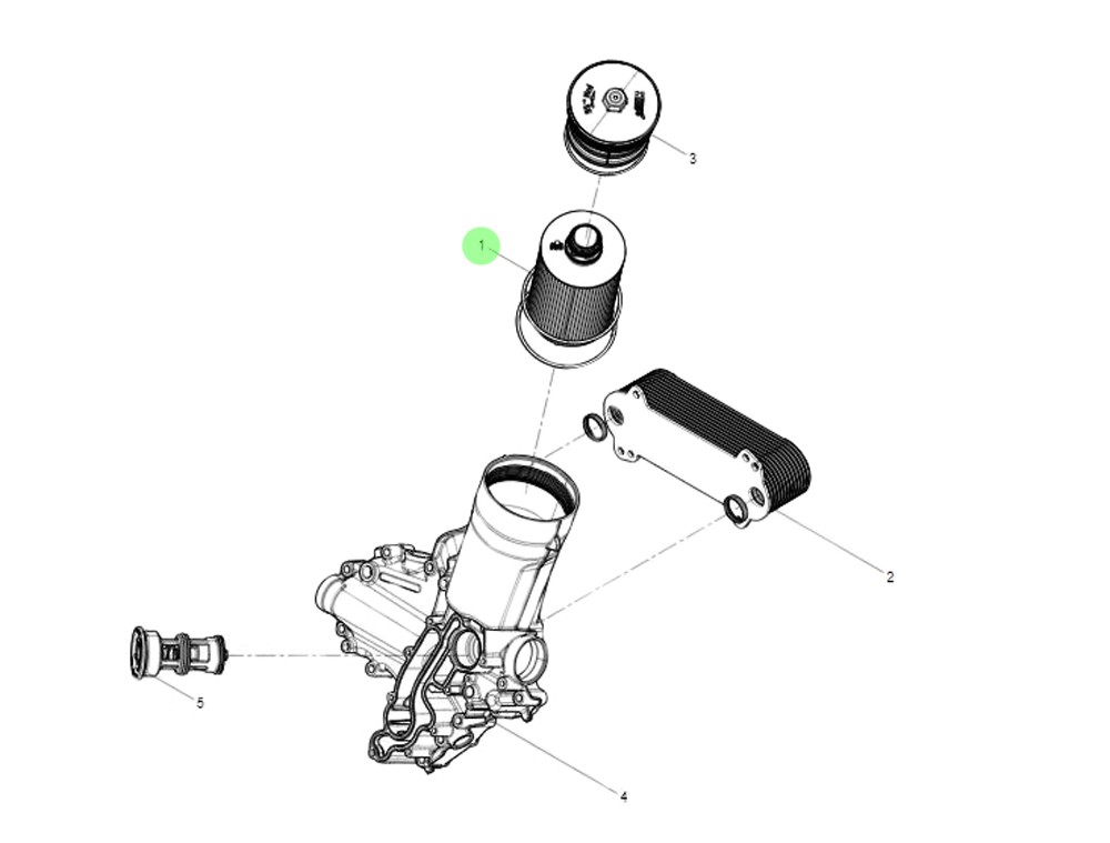 1002070370 機(jī)油濾清器芯,Oil filter element,濟(jì)南向前汽車(chē)配件有限公司