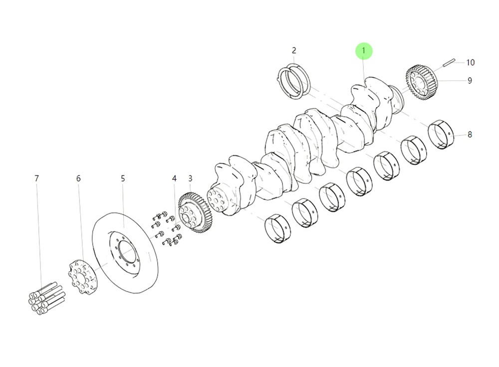 201-02101-0671  曲軸,Crank shaft,濟(jì)南向前汽車配件有限公司