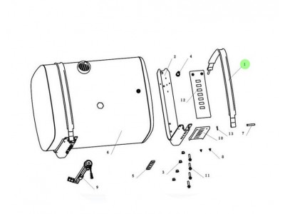 DZ91259550702  緊固帶及墊帶總成,Fastening belt and gasket assembly,濟(jì)南向前汽車(chē)配件有限公司