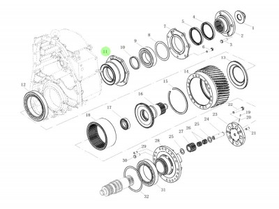 L9030317X0  差速器軸承座,Bearing housing,濟(jì)南向前汽車配件有限公司