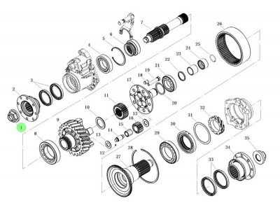 L903033300 輸出軸凸緣螺母,Output shaft flange nut,濟(jì)南向前汽車配件有限公司