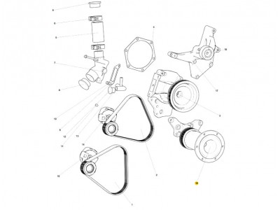 VG1062060131A  風(fēng)扇托架總成,Fan bracket assembly,濟(jì)南向前汽車配件有限公司