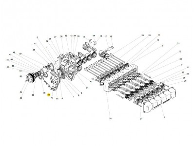 080V01305-5144,Housing covef for timing gear,濟(jì)南向前汽車配件有限公司