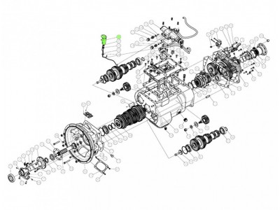 12JS160T-1708010-51  預(yù)選閥總成,Preselect valve assembly,濟(jì)南向前汽車(chē)配件有限公司