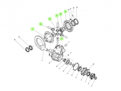 710W35105-0192-1  差速器總成,Differential assembly,濟南向前汽車配件有限公司